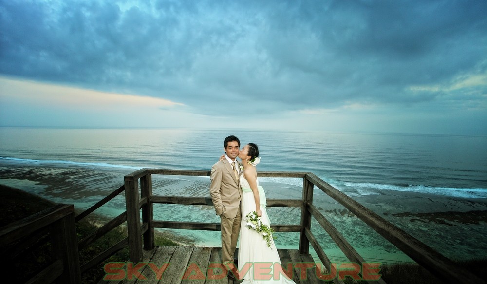 prewed Sensasi Cipratan Air di Water Blow Nusa Dua, Bali