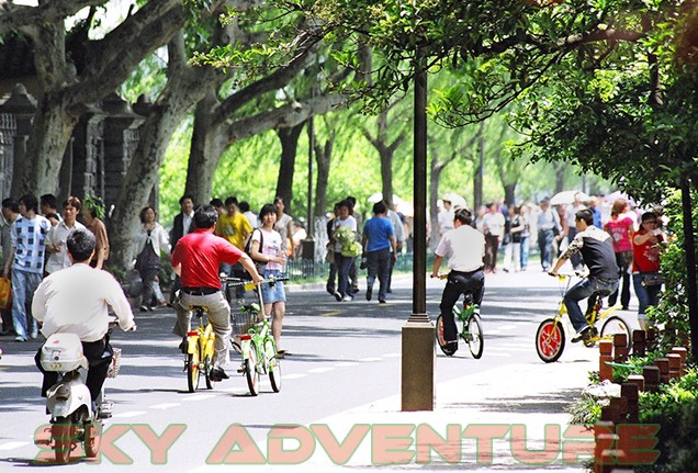 Hangzhou Lokasi Populer Kegiatan Olahraga Bersepeda